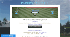 Desktop Screenshot of pacerbaseball.net